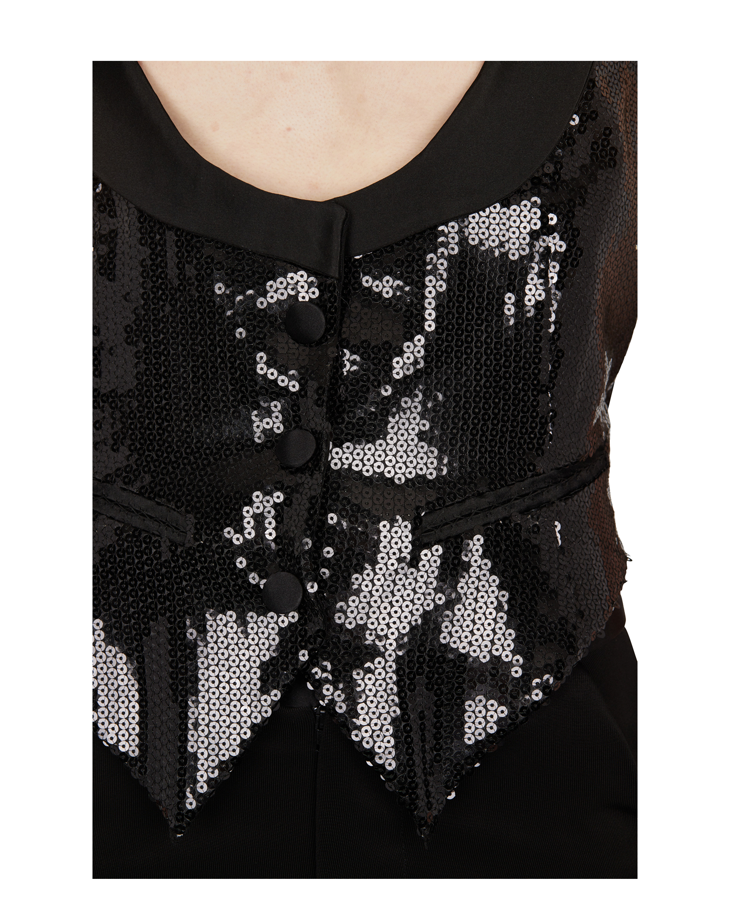 Querelle Sequin Tailored Vest